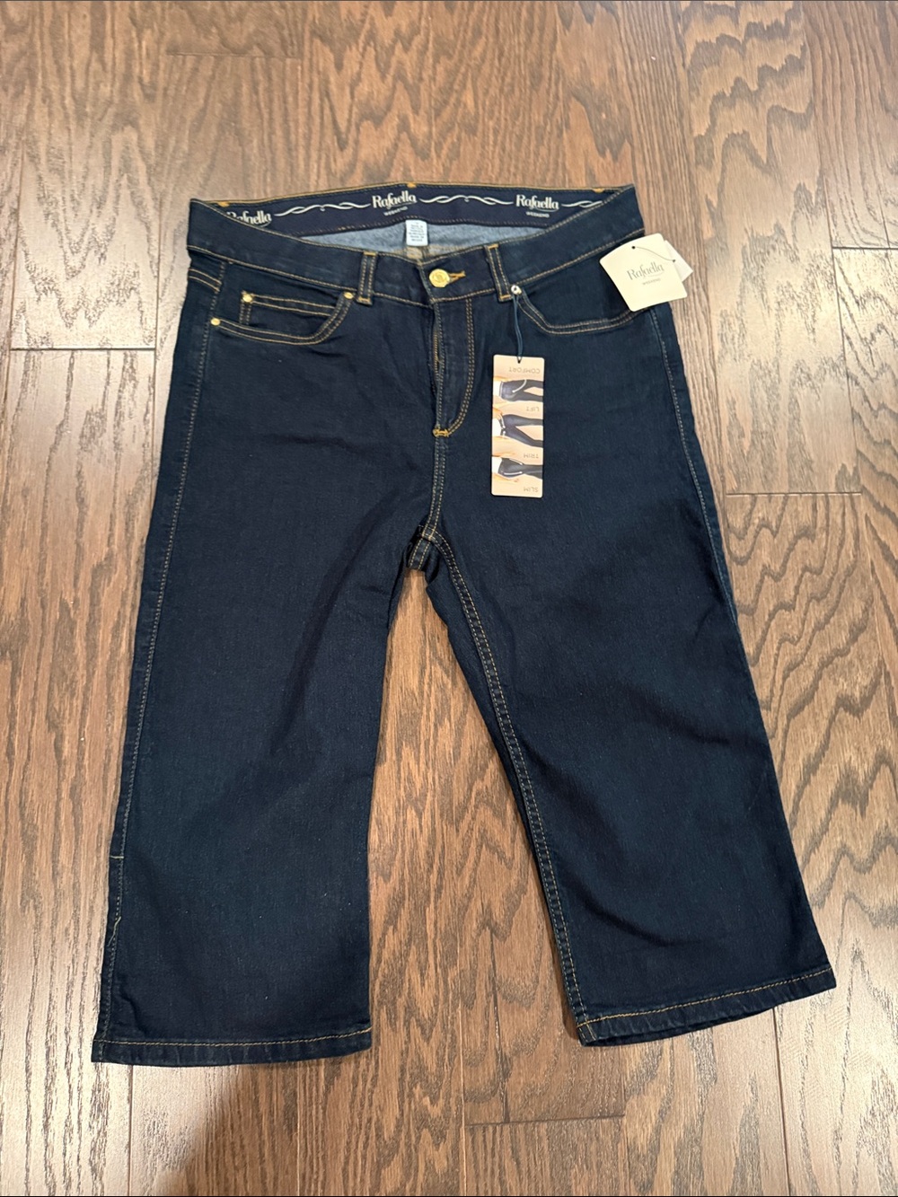 Rafaella women Navy Relaxed Straight Jeans